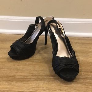 Classy Black Sling Back Heels